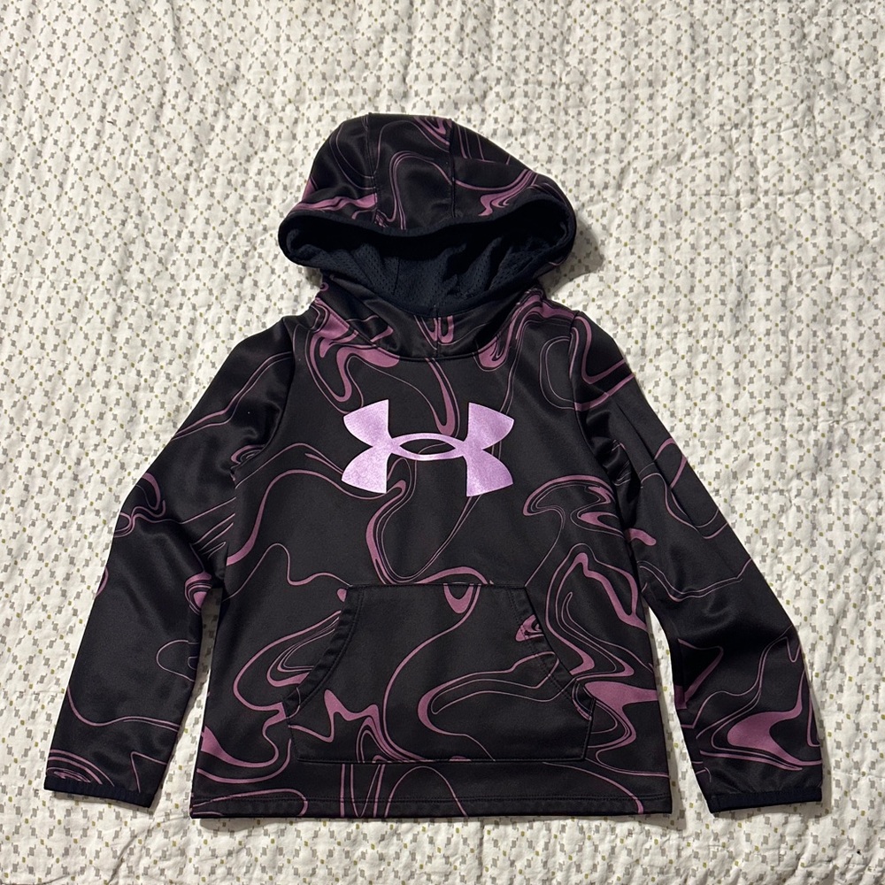 Black and Pink Hoodie with Logo